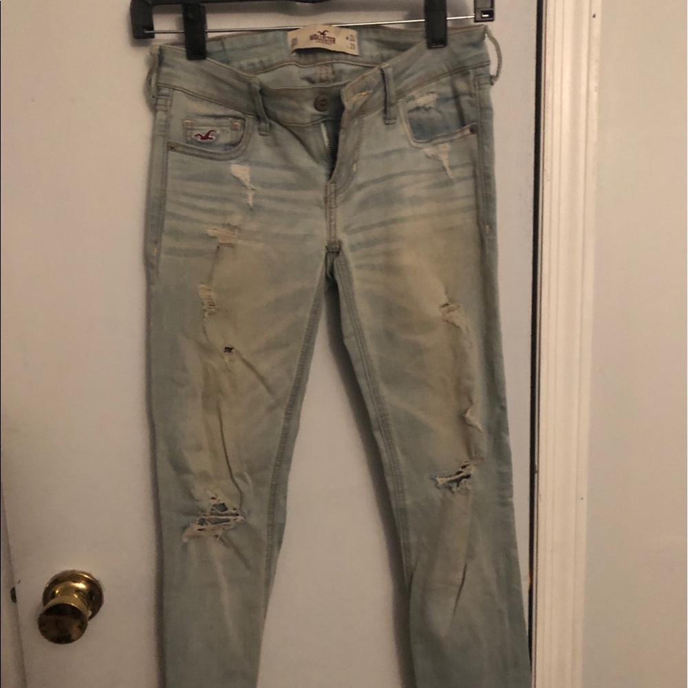 Ripped light wash jeans